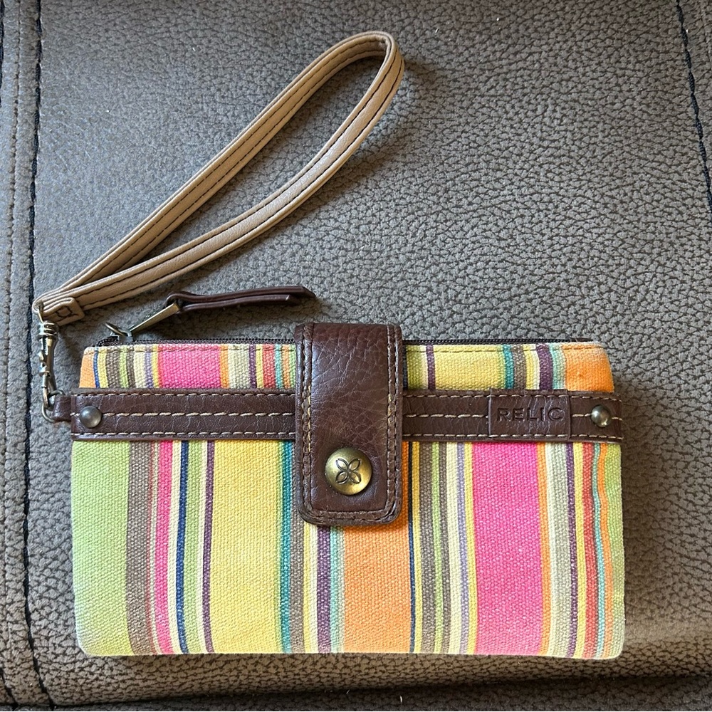 Relic Striped Wallet Wristlet #2